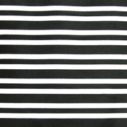 Thin and Thinner Black and White Stripes Nylon Lycra Swimsuit Fabric