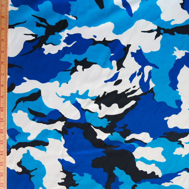 Waterburst Camo Microfiber Boardshort Fabric