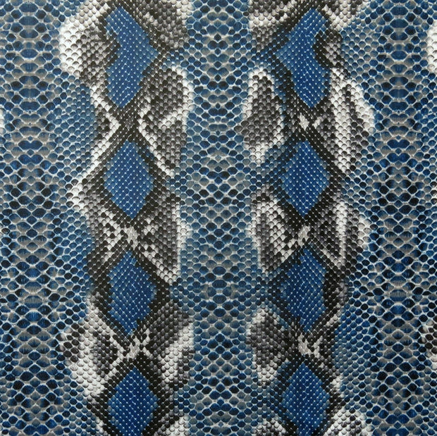 Blue Diamondback Poly Spandex Swimsuit Fabric - 19" Remnant
