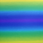 Blue, Green, Yellow Ombre Stripe Nylon Lycra Swimsuit Fabric - 24" Remnant