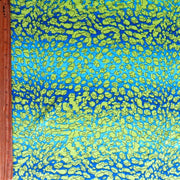 Blue/Lime Pebble Abstract Nylon Spandex Swimsuit Fabric