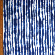 Blue and White Vertical Electric Stripe Nylon Lycra Swimsuit Fabric