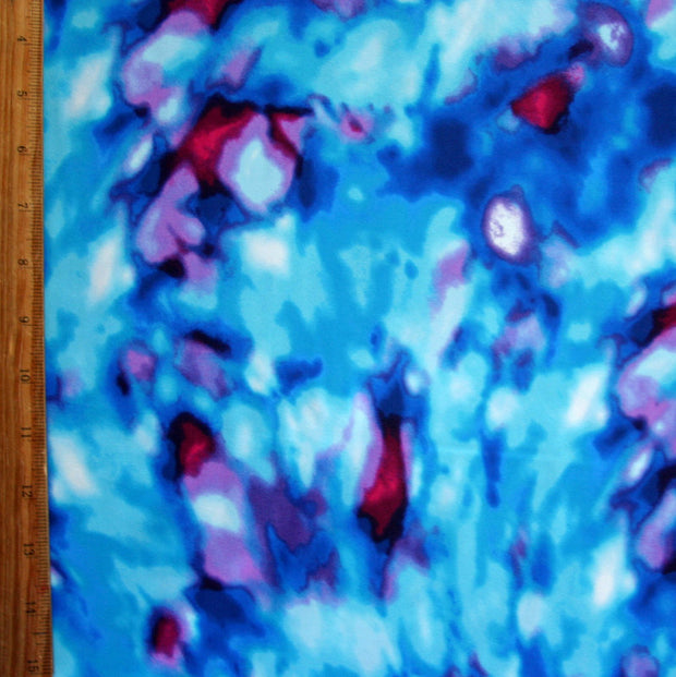Blurred Tie Dye Nylon Lycra Swimsuit Fabric