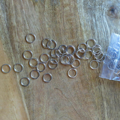 1/2 inch Silver Bra Rings