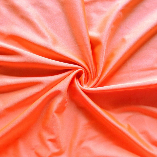 Shiny Orange Nylon Spandex Swimsuit Fabric