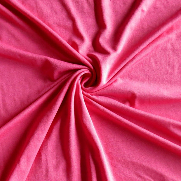 Bright Pink Bamboo Lycra Jersey Knit Fabric