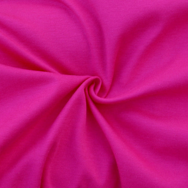 Bright Pink Cotton Interlock Fabric