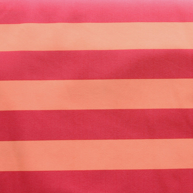 Pink and Peach 1" Stripe Nylon Lycra Swimsuit Fabric