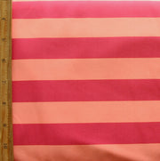 Pink and Peach 1" Stripe Nylon Lycra Swimsuit Fabric