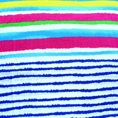 Bright Stripe Rayon Jersey Knit Fabric