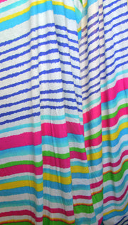 Bright Stripe Rayon Jersey Knit Fabric