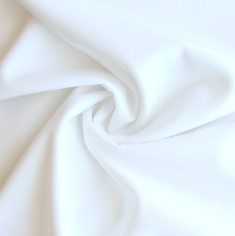 White Solid Nylon Spandex Tricot Specialty Swimsuit Fabric – The