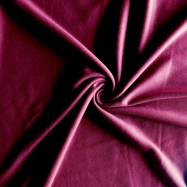 Burgundy Cotton Interlock Fabric