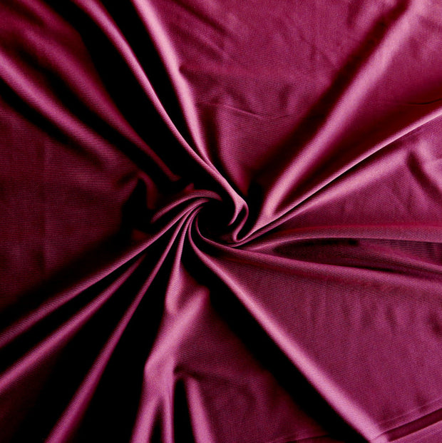 Deep Garnet Dri-Fit Stretch Series Midweight Lycra Jersey Knit Fabric