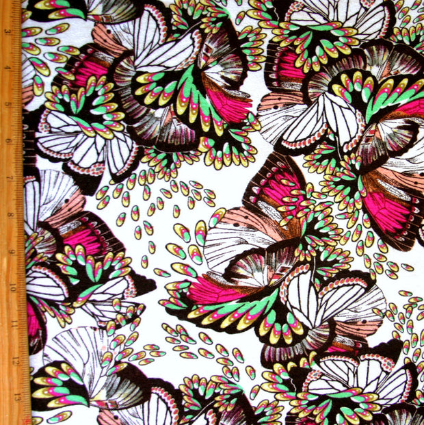 Mariposa Butterfly Rayon Modal Knit Fabric