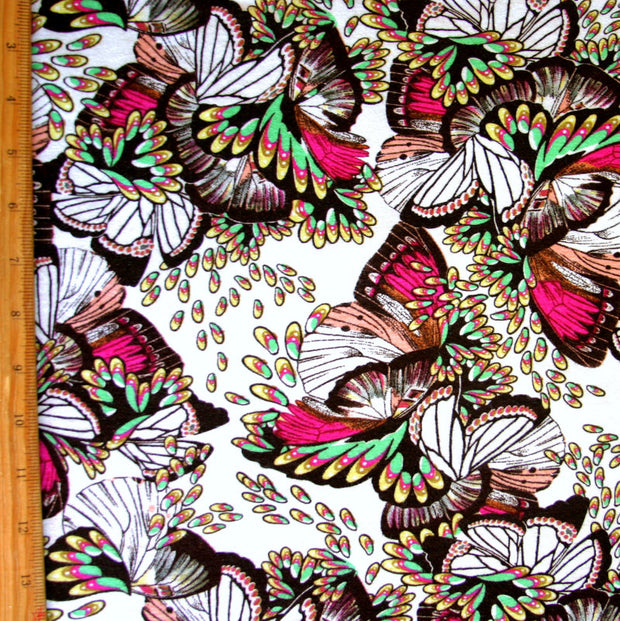 Mariposa Butterfly Rayon Modal Knit Fabric