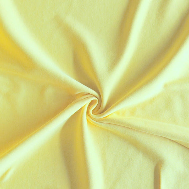 Buttery Yellow Cotton Interlock Fabric