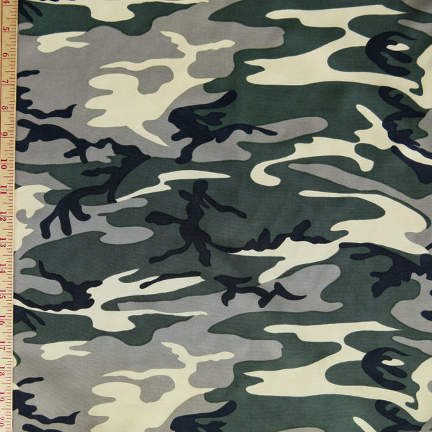 Standard Issue Camo Microfiber Boardshort Fabric