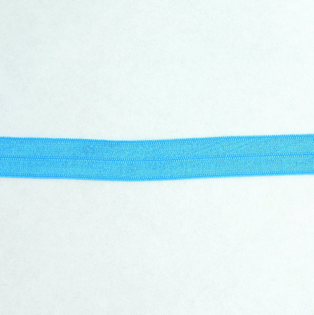 Caribbean Blue Fold-Over Elastic Trim