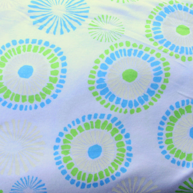 Chain Daisy Cotton Knit Fabric by Fresh Produce
