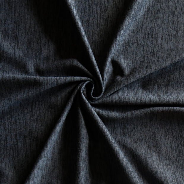 Charcoal/Black Marl Double Brushed Poly Spandex Jersey Knit Fabric