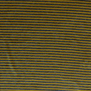 Charcoal and Mustard Micro Stripe Bamboo Lycra Knit Fabric