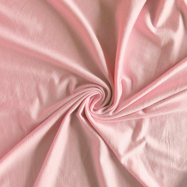 Cherry Blossom Pink Bamboo Lycra Jersey Knit Fabric