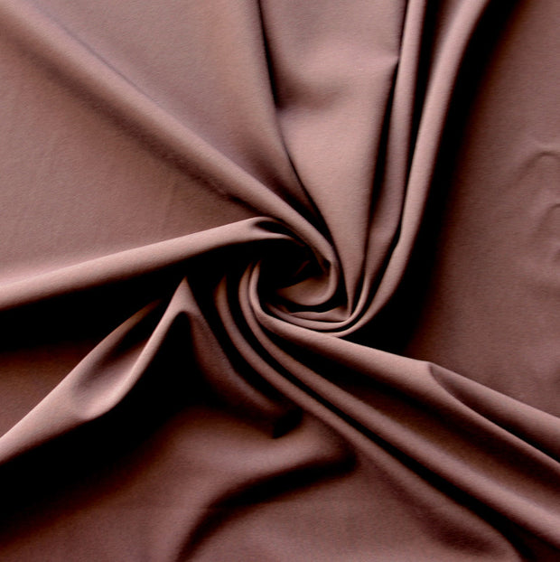 Chocolate Brown Stretch Woven Fabric