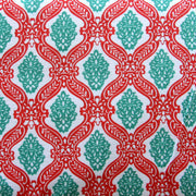 Holiday Damask Cotton Knit Fabric