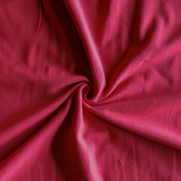 Classic Red Cotton Lycra Jersey Knit Fabric
