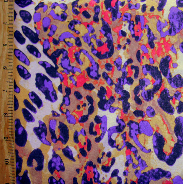 Colorful Leopard Swimsuit Fabric