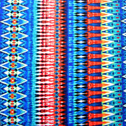 Colorful Seismic Vertical Stripes Nylon Lycra Swimsuit Fabric - 15" Remnant