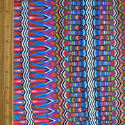 Colorful Vertical Mosaic Stripe Nylon Spandex Swimsuit Fabric