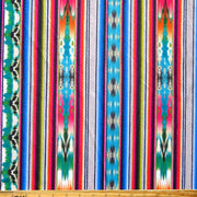 Colorful Vertical Serape Nylon Spandex Swimsuit Fabric
