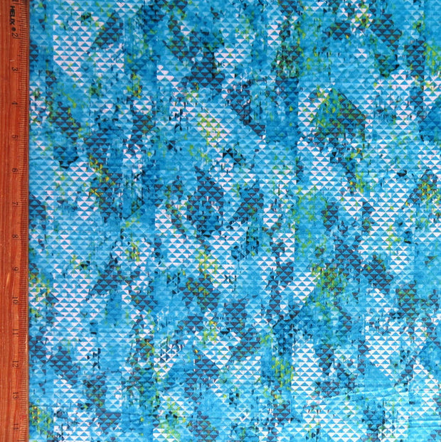 Cool Triangles Nylon Spandex Swimsuit Fabric - 29" Remnant