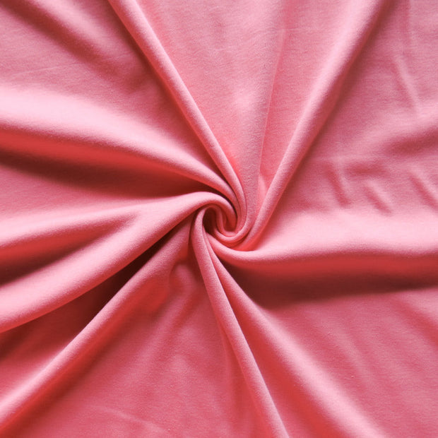 Coral Cotton Interlock Fabric