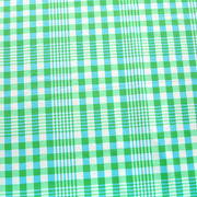 Country Plaid Green Nylon Lycra Swimsuit Fabric