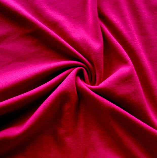 Dark Berry Cotton Rib Knit Fabric