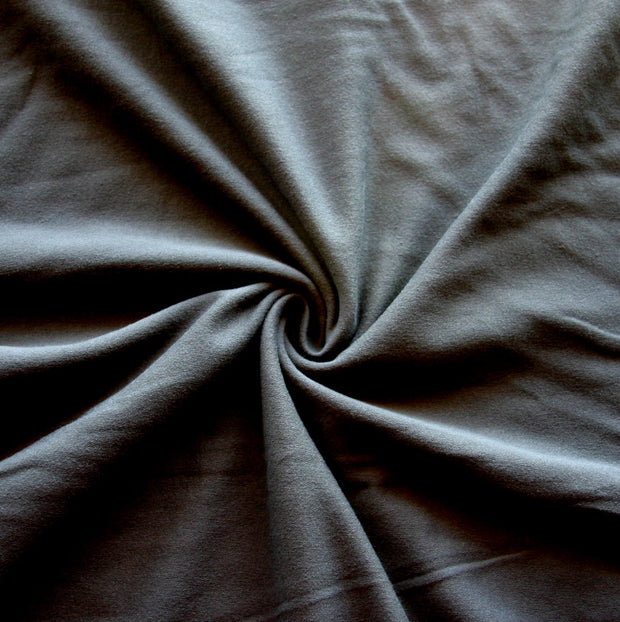 Dark Grey Cotton Lycra Jersey Knit Fabric