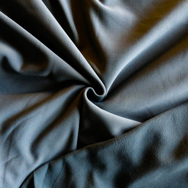 Dark Grey Polartec Powerstretch Fleece Knit Fabric