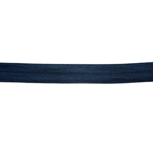 Dark Navy Fold-Over Elastic Trim