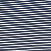 Dark Navy 3/16 and White 1/8 inch wide Stripe Nylon Spandex Swimsuit Fabric
