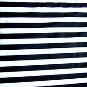 Dark Navy and White 1/2" Stripe Nylon Lycra Swimsuit Fabric