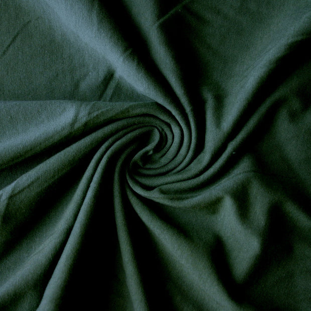 Dark Olive Green 10 oz. Cotton Lycra Jersey Knit Fabric