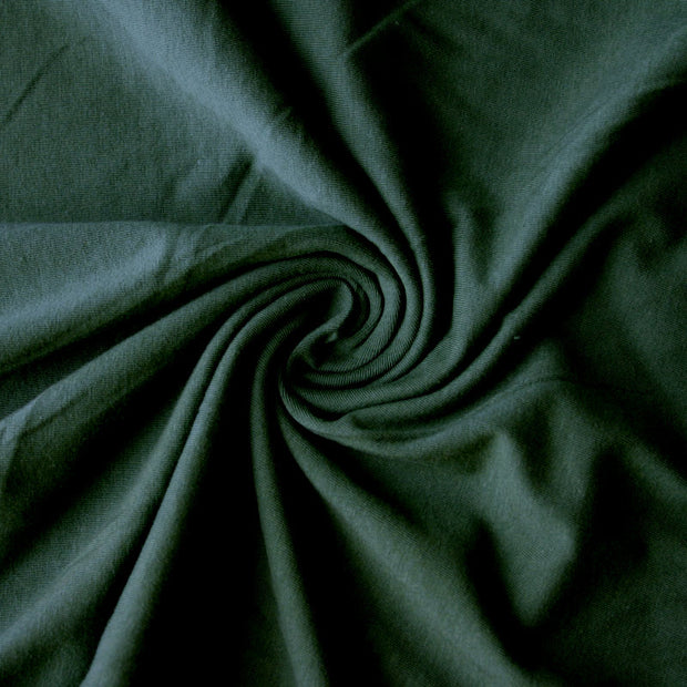 Hunter Green 10 oz. Cotton Lycra Jersey Knit Fabric