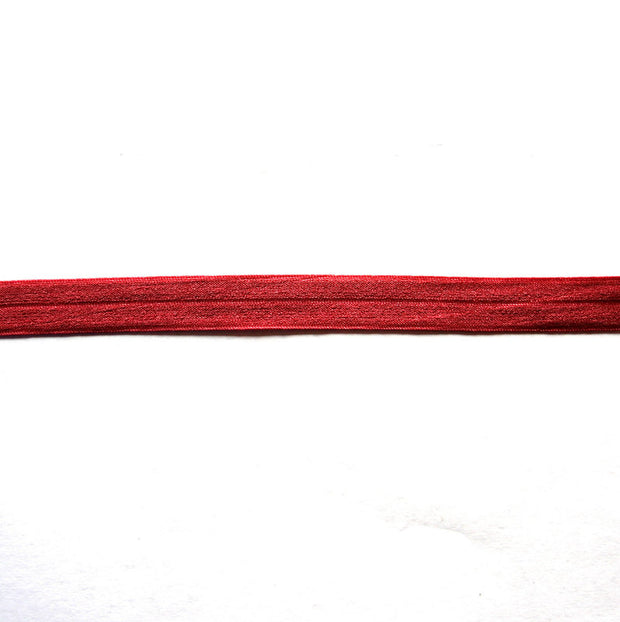 Dark Red Fold Over Elastic Trim