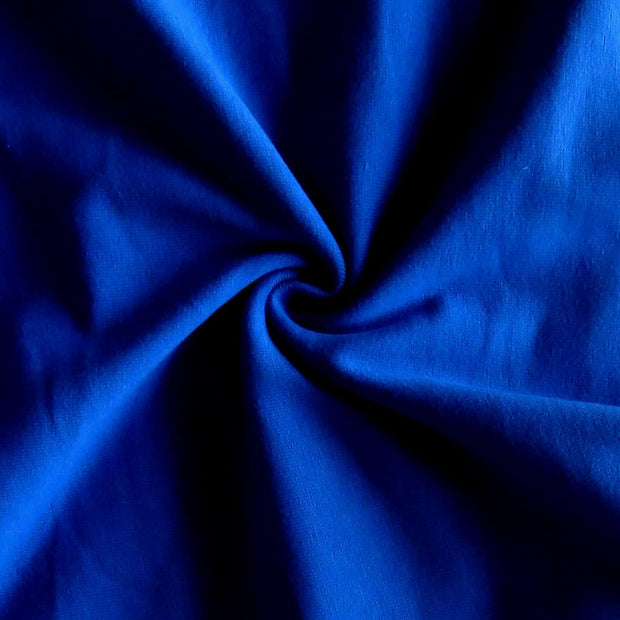 Dark Royal Blue Cotton Interlock Fabric