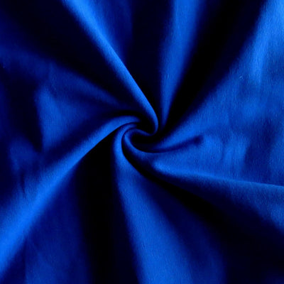 Dark Royal Blue Cotton Heavy Rib Knit Fabric