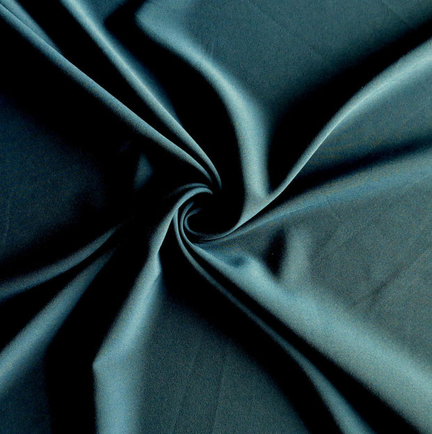 Dark Teal Blue Stretch Woven Fabric