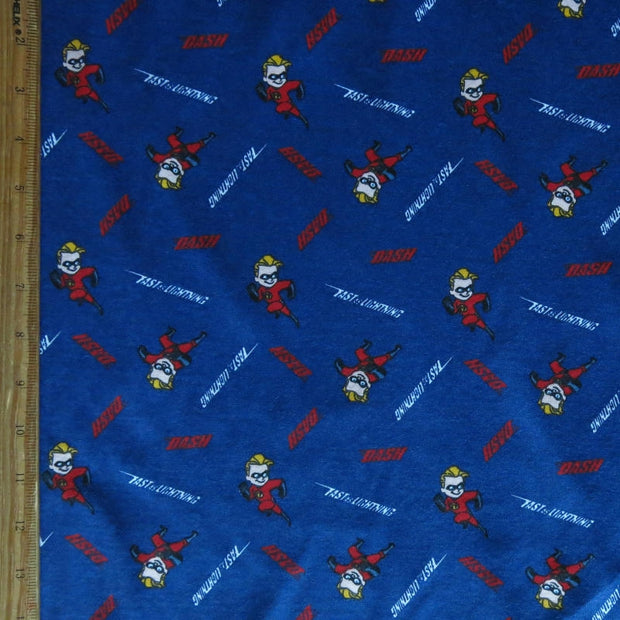 Dashing Superhero Kid Cotton Knit Fabric
